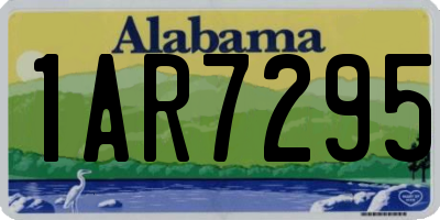 AL license plate 1AR7295