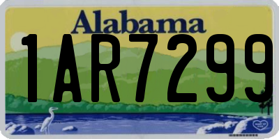 AL license plate 1AR7299