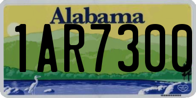 AL license plate 1AR7300