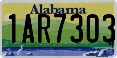 AL license plate 1AR7303