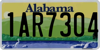 AL license plate 1AR7304