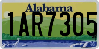 AL license plate 1AR7305