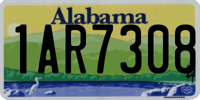 AL license plate 1AR7308