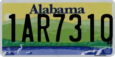 AL license plate 1AR7310