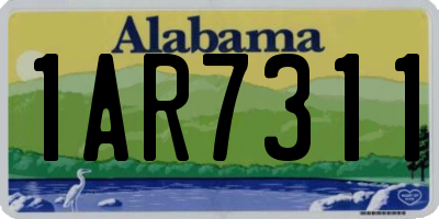 AL license plate 1AR7311