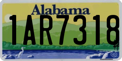 AL license plate 1AR7318