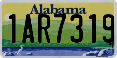 AL license plate 1AR7319