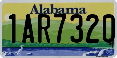 AL license plate 1AR7320