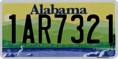 AL license plate 1AR7321