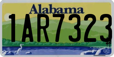 AL license plate 1AR7323