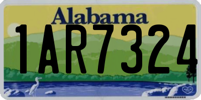 AL license plate 1AR7324