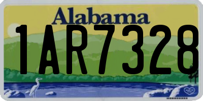 AL license plate 1AR7328