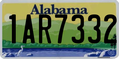 AL license plate 1AR7332