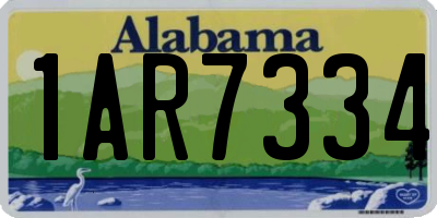 AL license plate 1AR7334