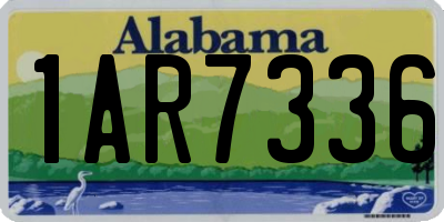 AL license plate 1AR7336