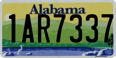 AL license plate 1AR7337