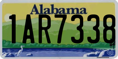 AL license plate 1AR7338