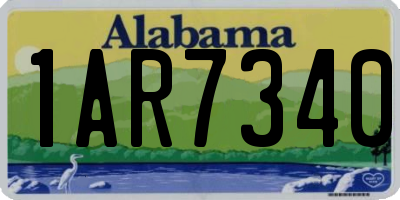 AL license plate 1AR7340