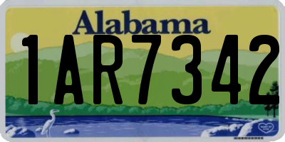 AL license plate 1AR7342