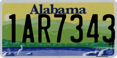 AL license plate 1AR7343