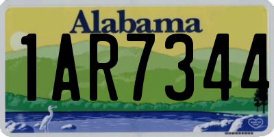 AL license plate 1AR7344