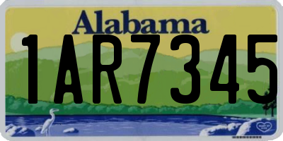 AL license plate 1AR7345
