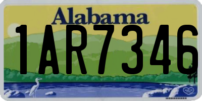 AL license plate 1AR7346