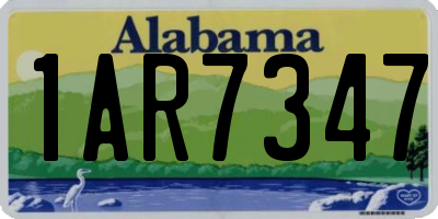 AL license plate 1AR7347