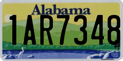 AL license plate 1AR7348