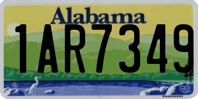 AL license plate 1AR7349