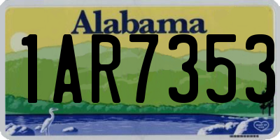 AL license plate 1AR7353