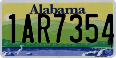 AL license plate 1AR7354