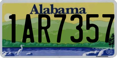 AL license plate 1AR7357