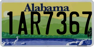 AL license plate 1AR7367