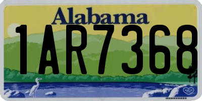 AL license plate 1AR7368