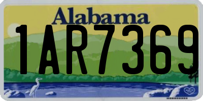 AL license plate 1AR7369