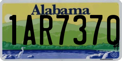 AL license plate 1AR7370