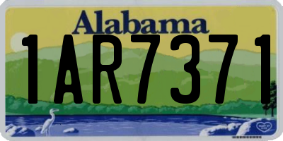 AL license plate 1AR7371