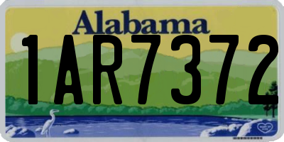 AL license plate 1AR7372