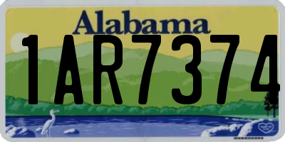 AL license plate 1AR7374