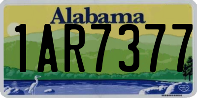 AL license plate 1AR7377