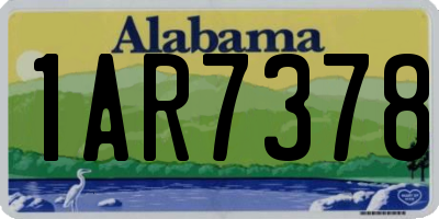 AL license plate 1AR7378