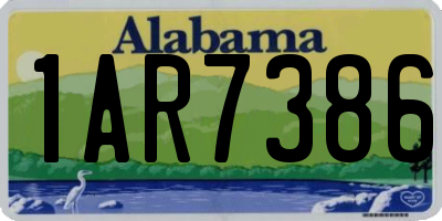 AL license plate 1AR7386