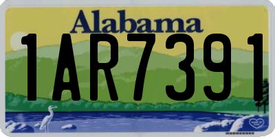 AL license plate 1AR7391