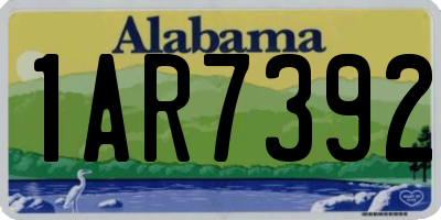 AL license plate 1AR7392