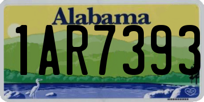 AL license plate 1AR7393