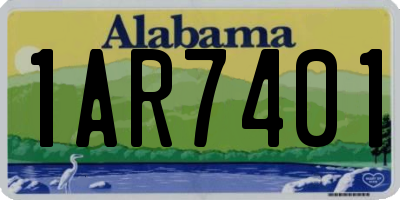 AL license plate 1AR7401