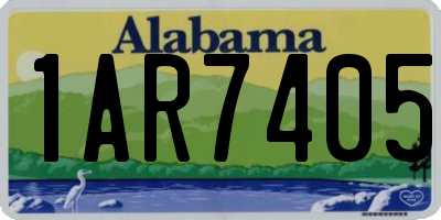 AL license plate 1AR7405