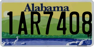 AL license plate 1AR7408