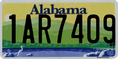 AL license plate 1AR7409